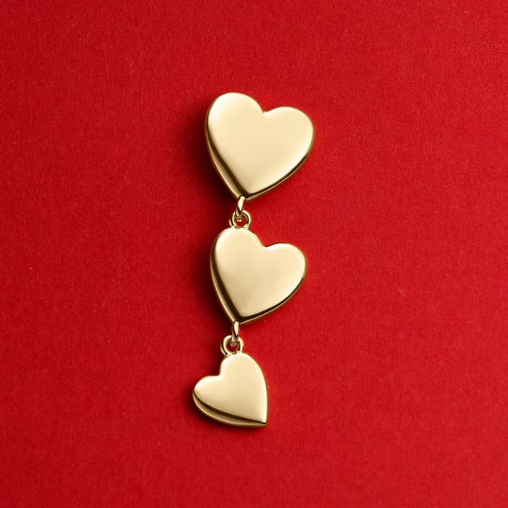 GOLDEN HEART PENDING PIERCING for wholesale by EarCandy Jewelry