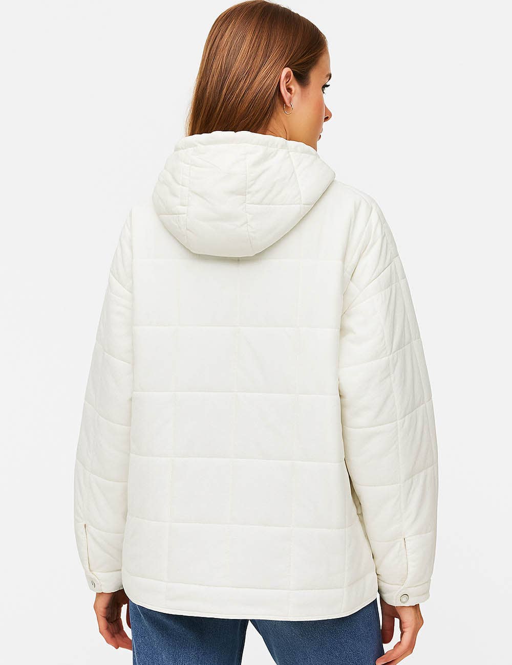 Sweetkama – wholesale Puffer jacket – Women’s – Ladies Button Pullover Hooded Padded Puff Jacket SKT475531