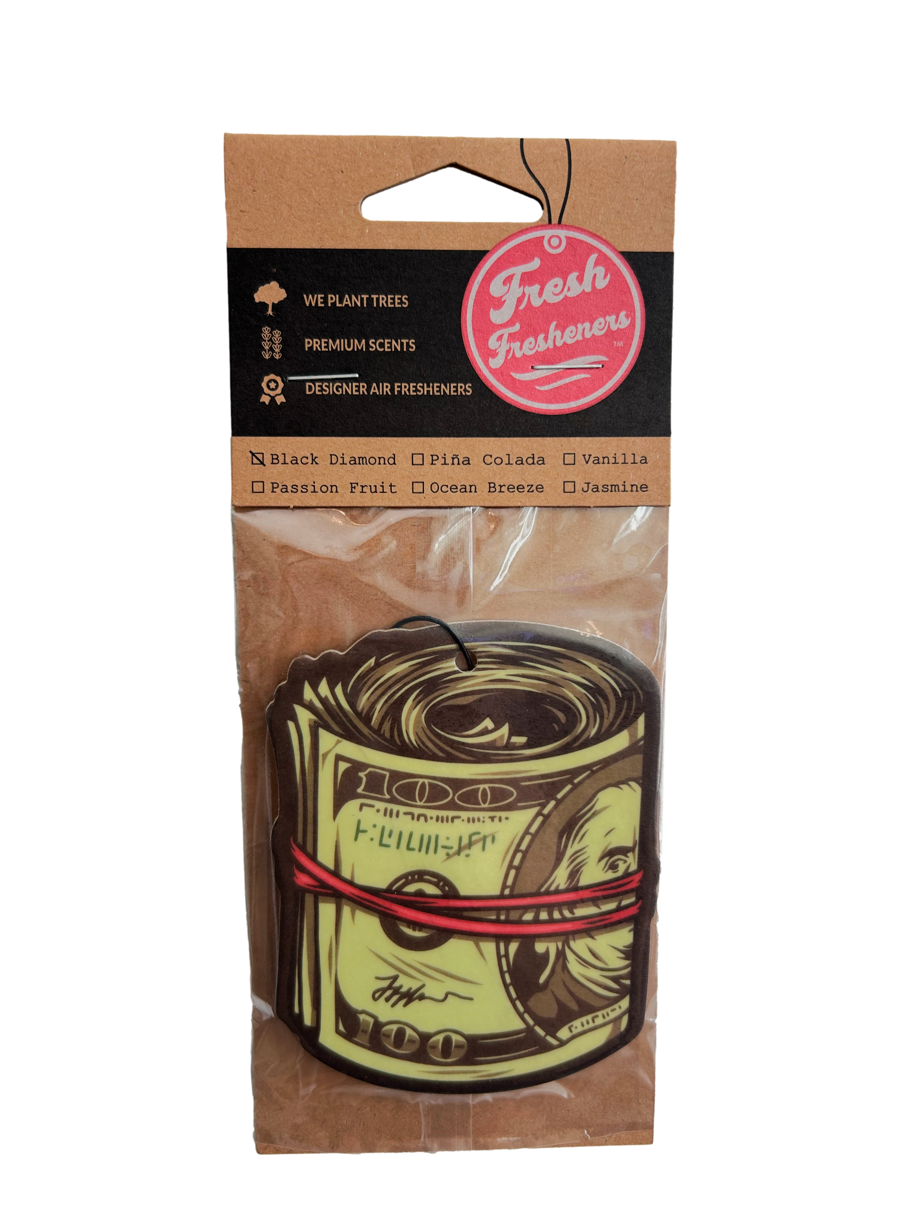 Fresh Fresheners - Wholesale Car Freshener - Unisex - Money Roll Air Freshener Pack of 121