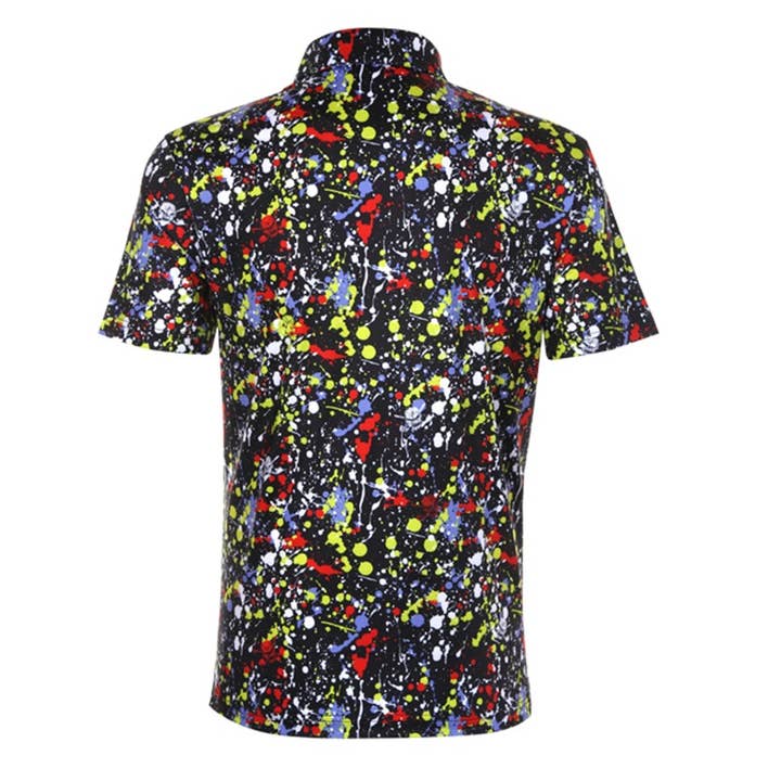 Tattoo Golf Clothing - Wholesale Polo - Men's - A-Game Cool-Stretch Men's Performance Golf Shirt (Black)1