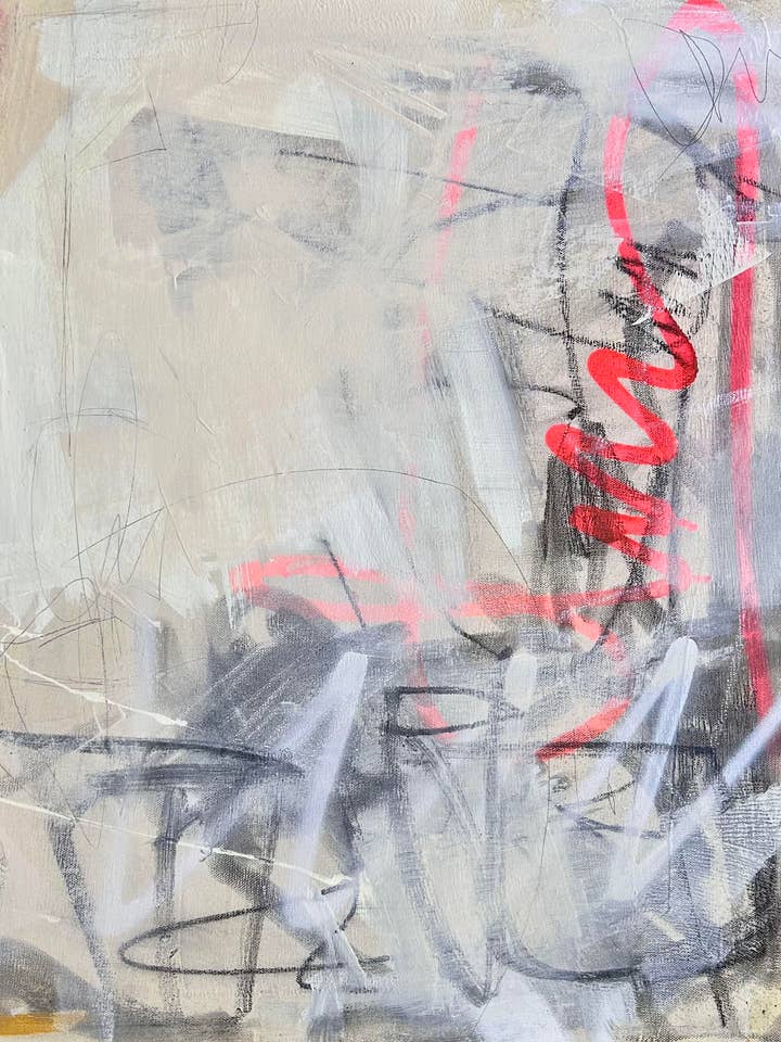 The Paper Route Abstract Art Print for wholesale by Valerie Dumas Art