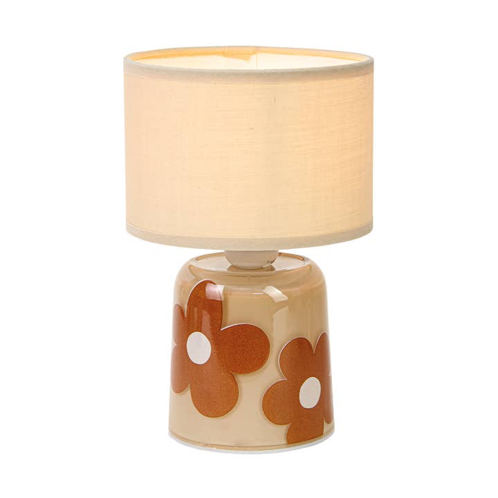 Déco LED fleurus beige à piles D13 H20cm pour la vente par Opjet Paris