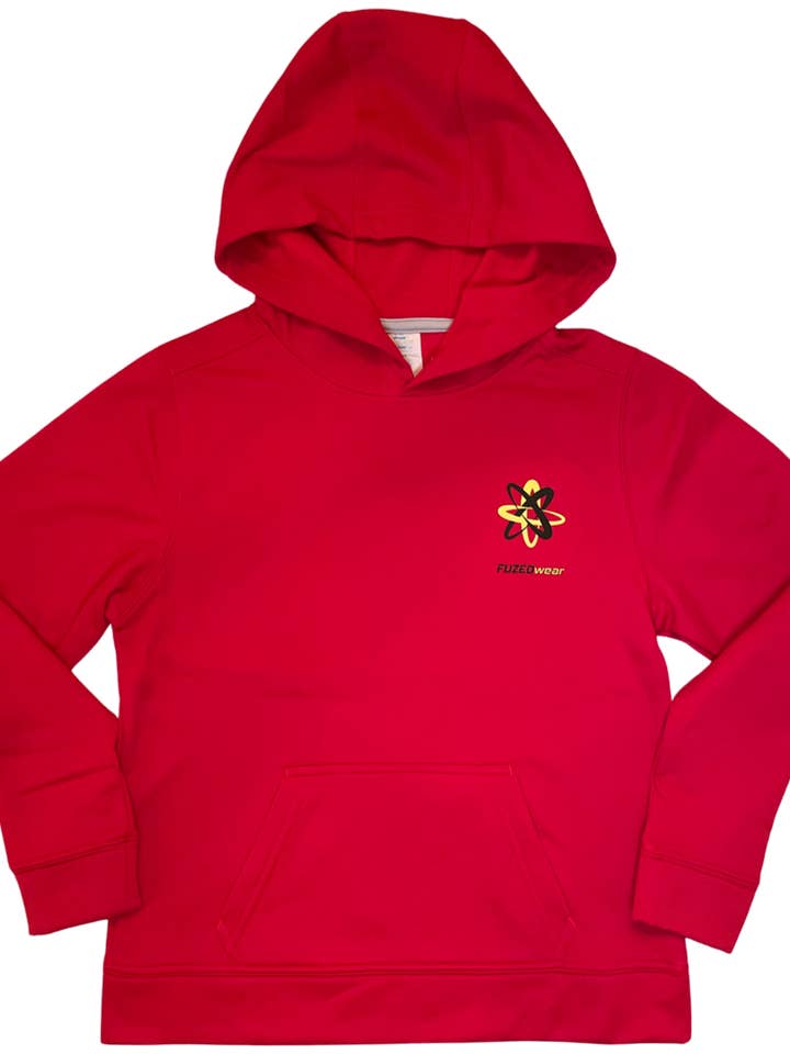 Blaze Performance Fleece Hoodie- Red for wholesale by FUZEDwear