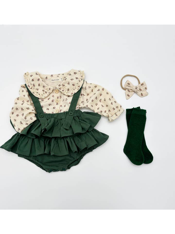 OLIVE & CRADLE - Wholesale Top & Skirt Set - Kids - Peppermint Skirt 3pc