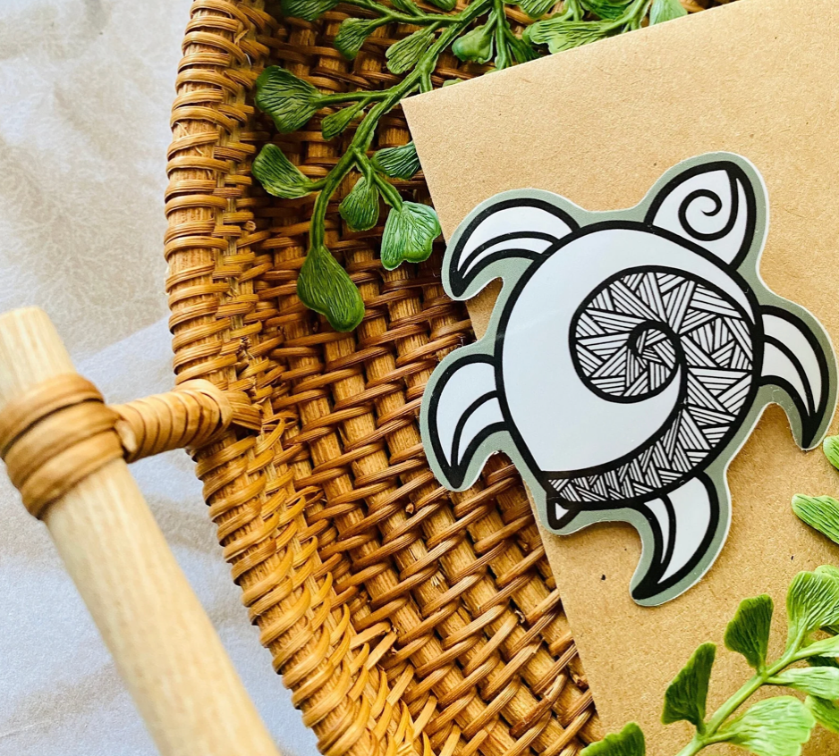 Jess Craft Co - Wholesale Sticker - Tribal Turtle Sticker1