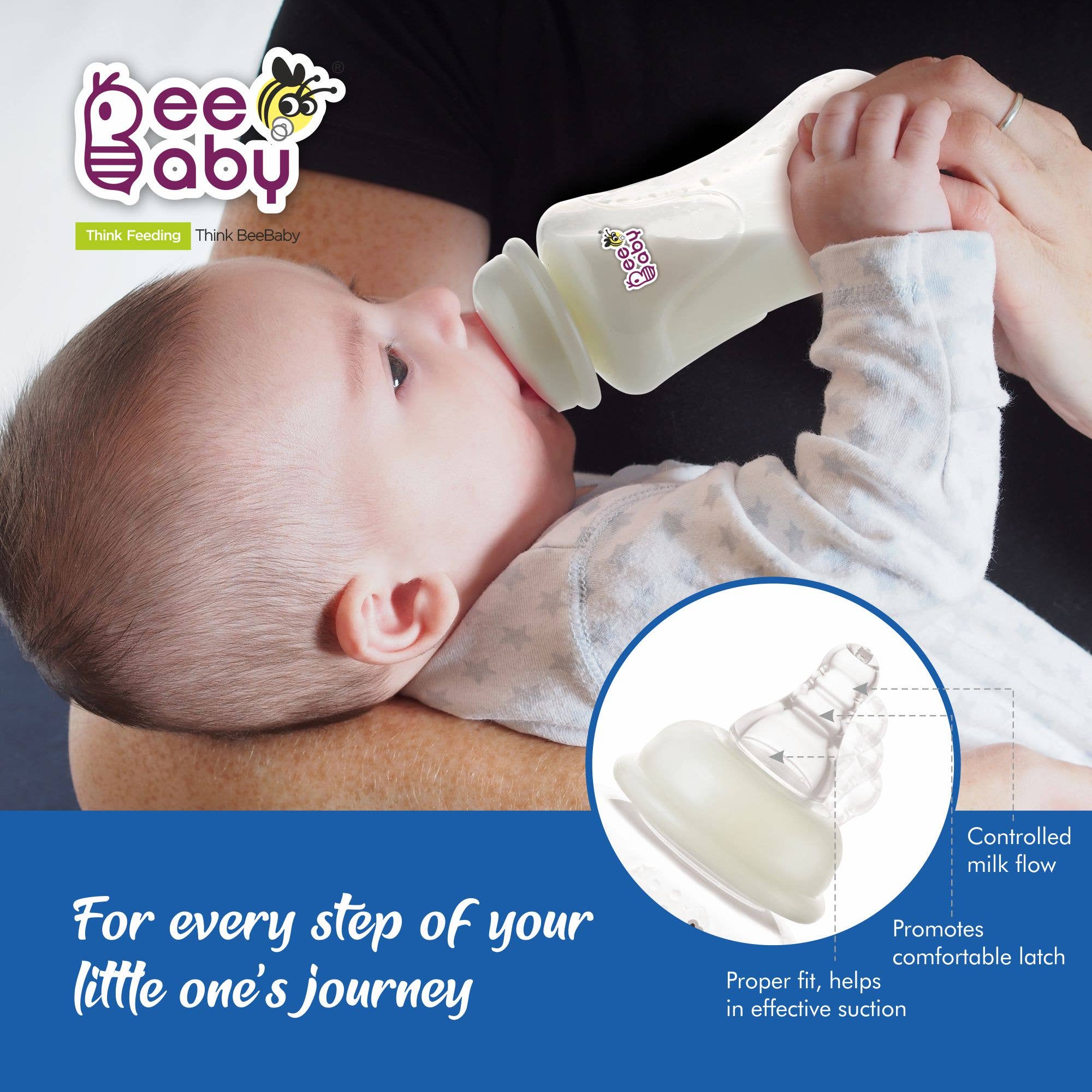 Beebaby - Wholesale Baby Bottle - Comfort Standard Neck Feeding Bottle 240ml / 8oz.2