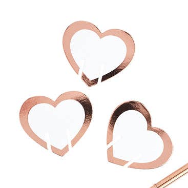 Hootyballoo by Club Green - Wholesale Wine/Cocktail Glass Markers - 10 Rose Gold Drink Markers0