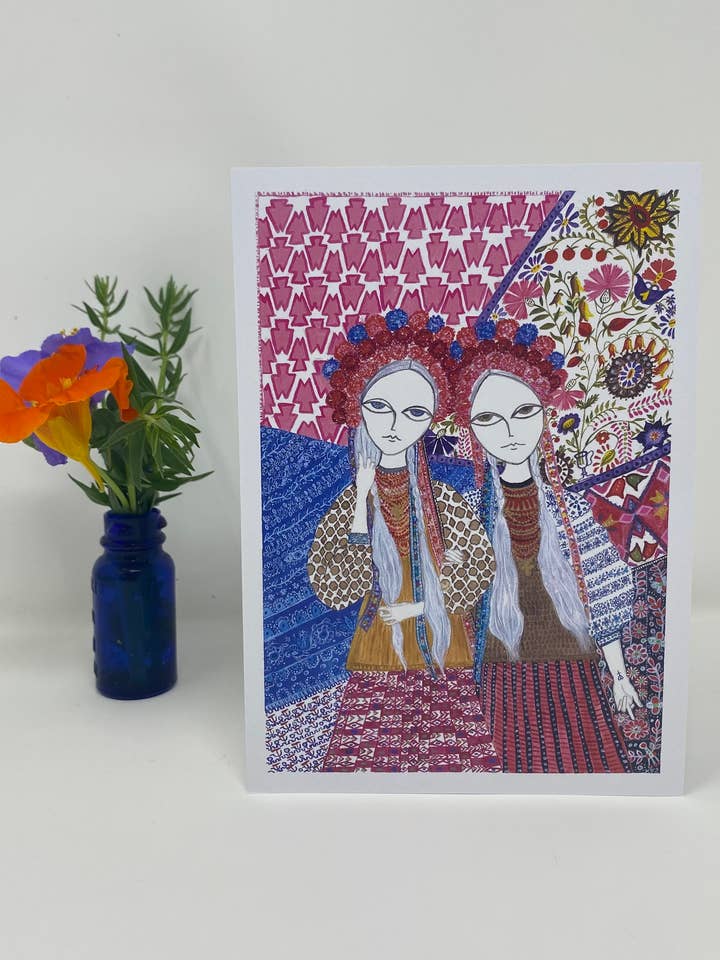 Resistance Sisters - Carte de vœux pour la vente par Juni BK