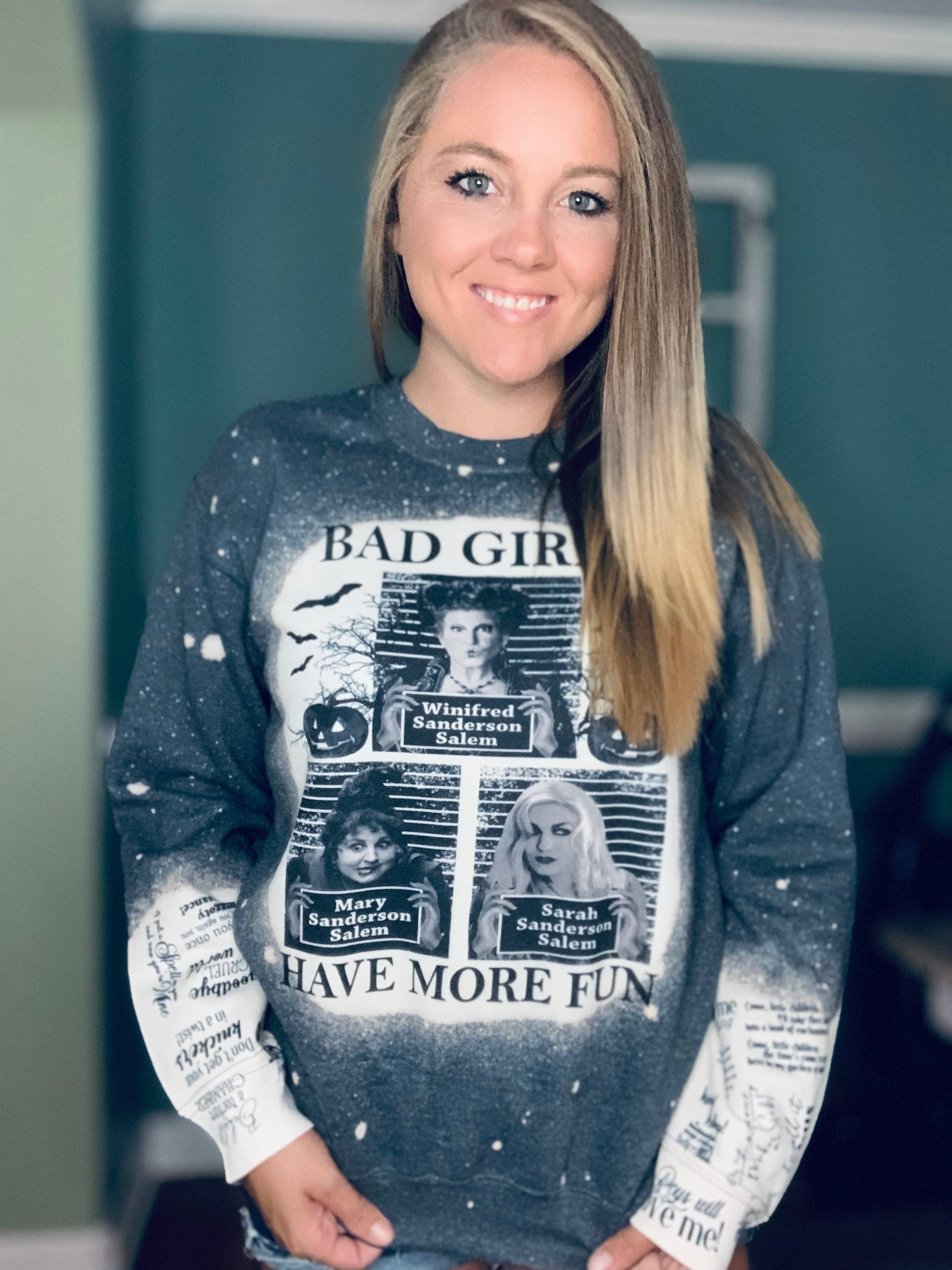 Southern Backroad Tees LLC - Wholesale Graphic Sweatshirt - Women's - Bad Girls Sweatshirt