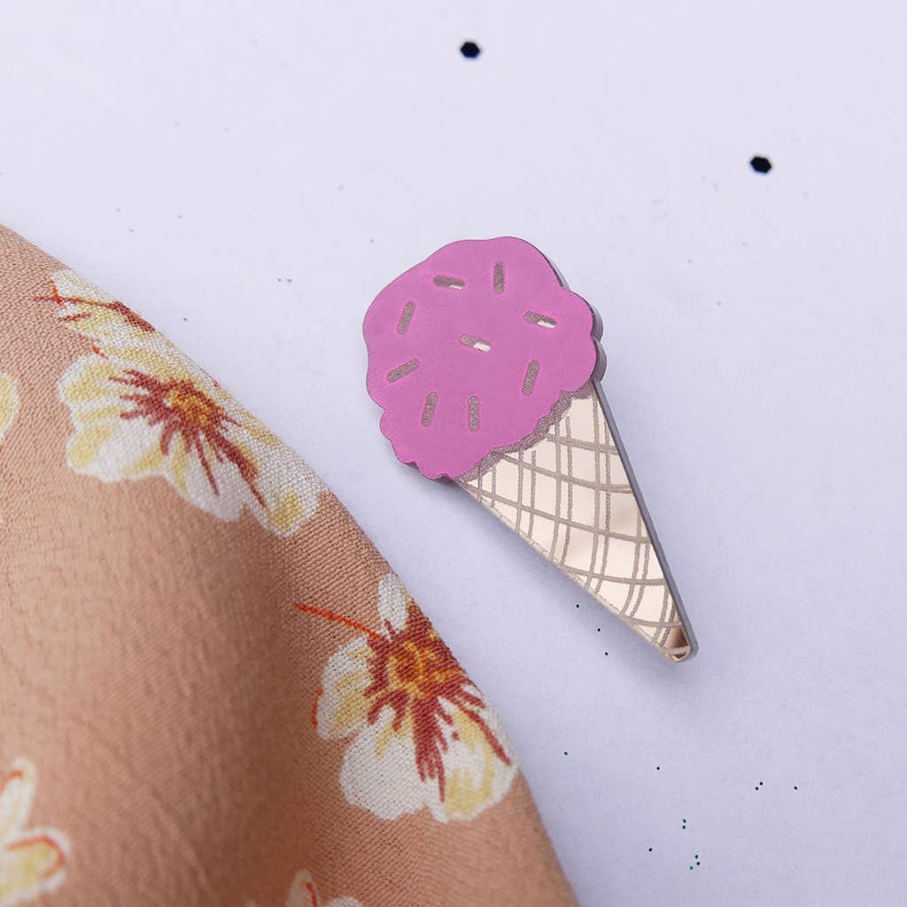 BiCA-Good Morning Design - Wholesale Brooch - GELATO PIN, hand-painted, made in Italy0