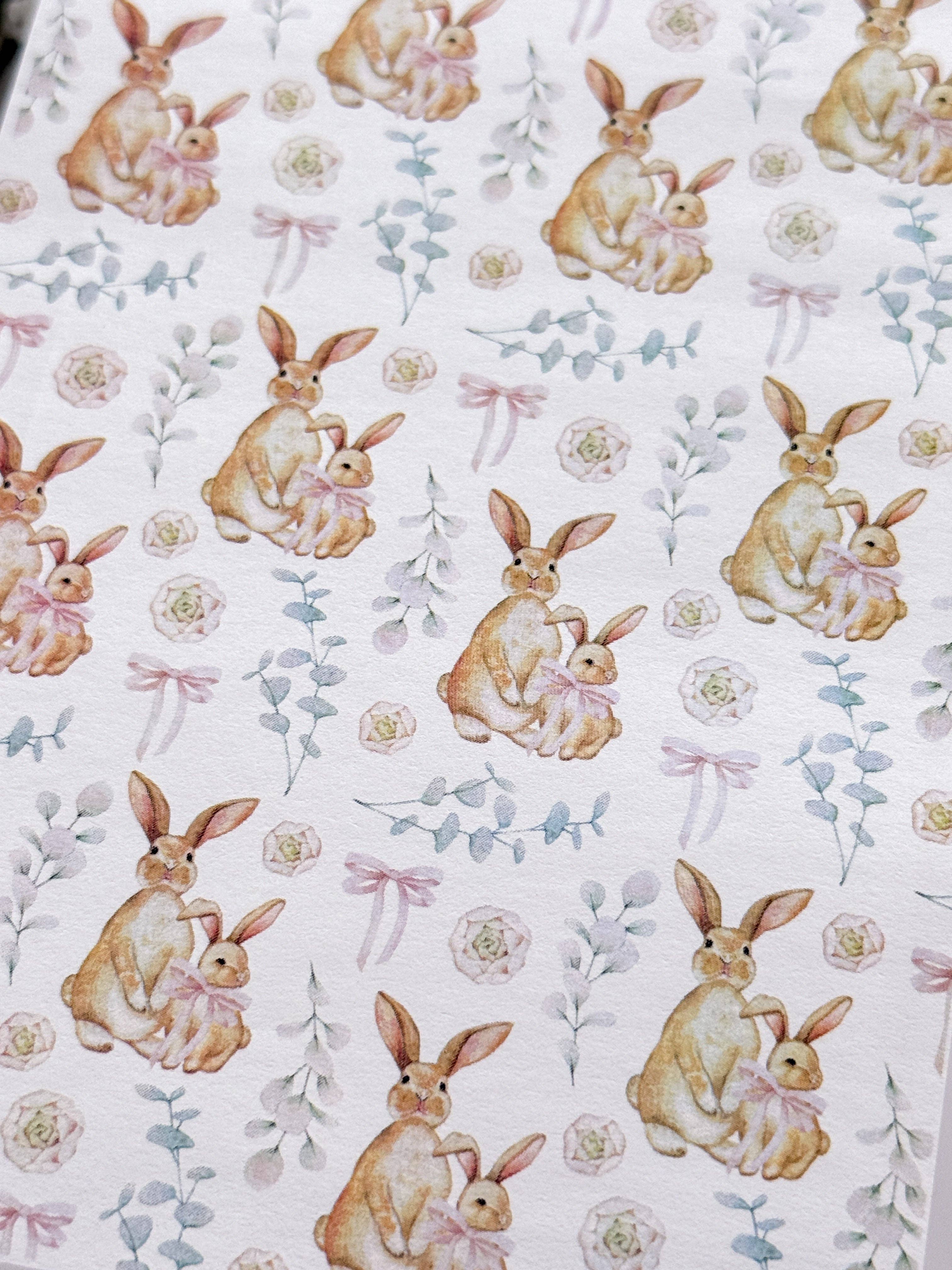 Tera Clay – wholesale Craft tool – Transfer Paper 467 Easter Bunny Coquette | Image Water Transfer1