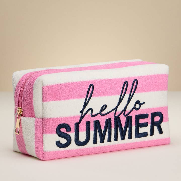 Hello Summer Terry Cloth Pouch for wholesale by Frem
