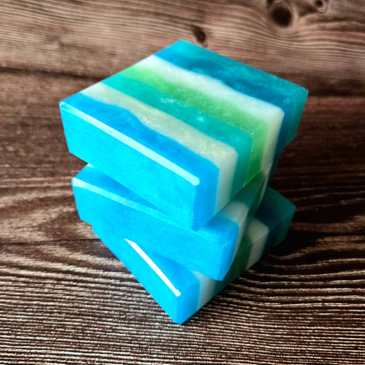 Pretty Soap Co. - Wholesale Bar Soap - Beach Retreat Handcrafted Soap, Lemongrass and Ocean Scent1