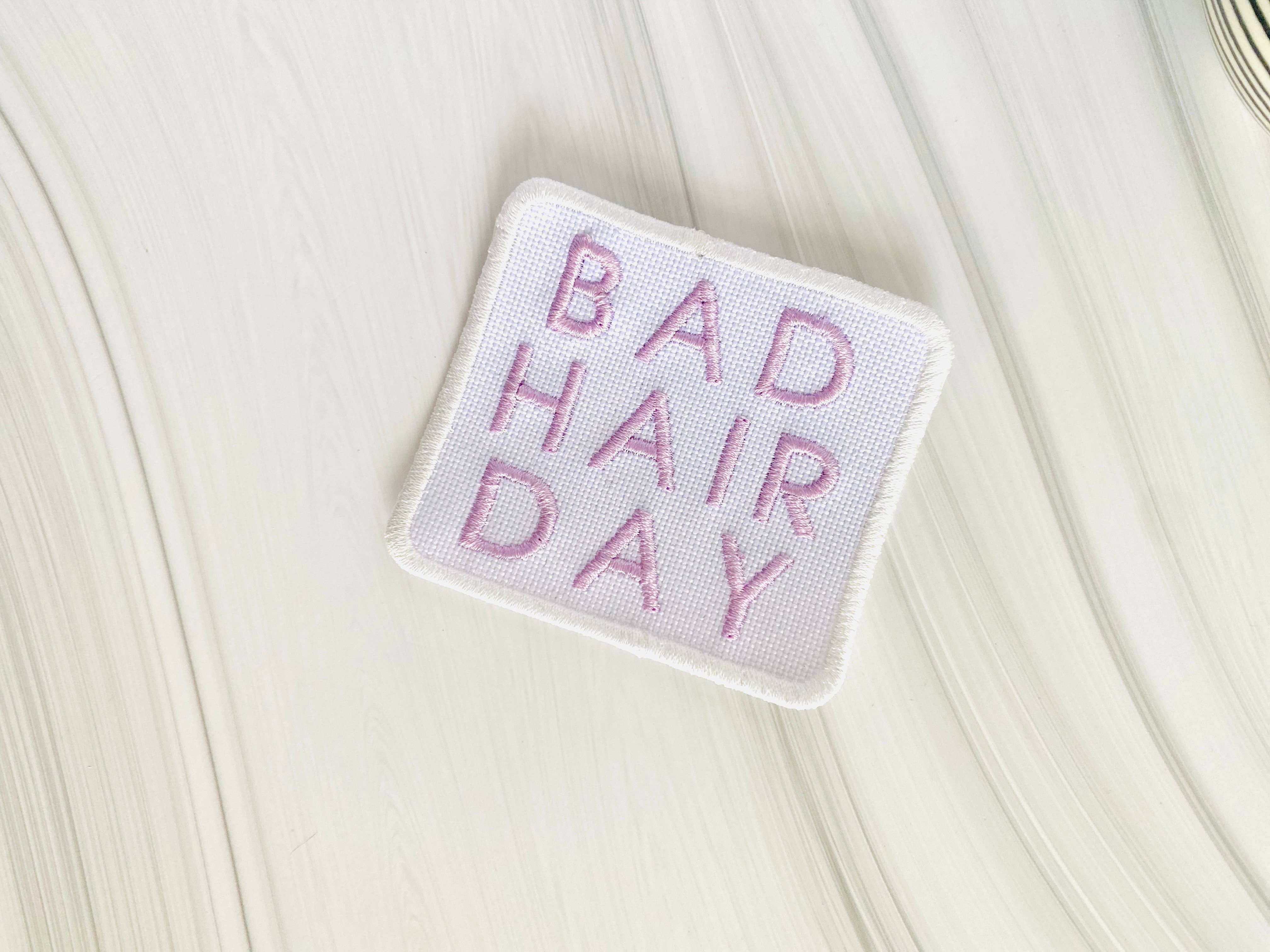 R & R Stitched - Wholesale Patch - Bad hair day embroidered hat patch3