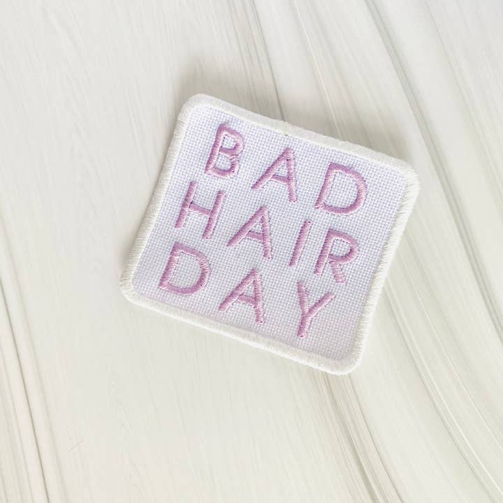 R & R Stitched - Wholesale Patch - Bad hair day embroidered hat patch3