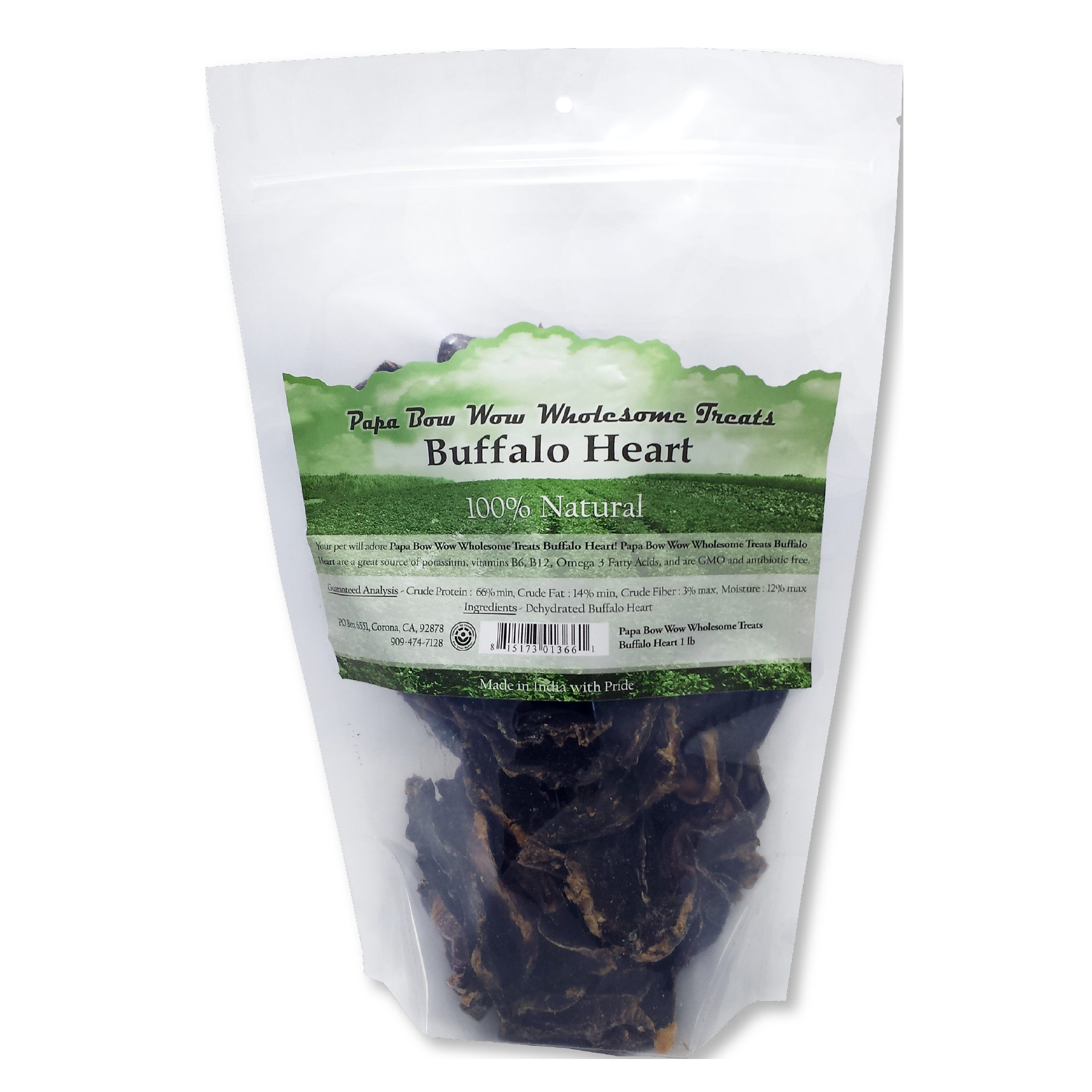 Canine Caviar - Wholesale Pet Treats - Dog - Papa Bow Wow Wholesome Treats Heart    1 lb1