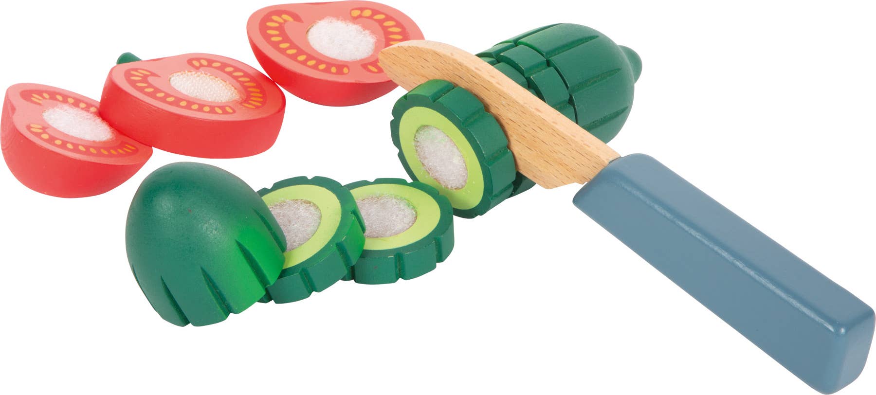 small foot - Wholesale Wood Toy - Kids - Salad cutting set “fresh” | kitchen toys | wooden toys6