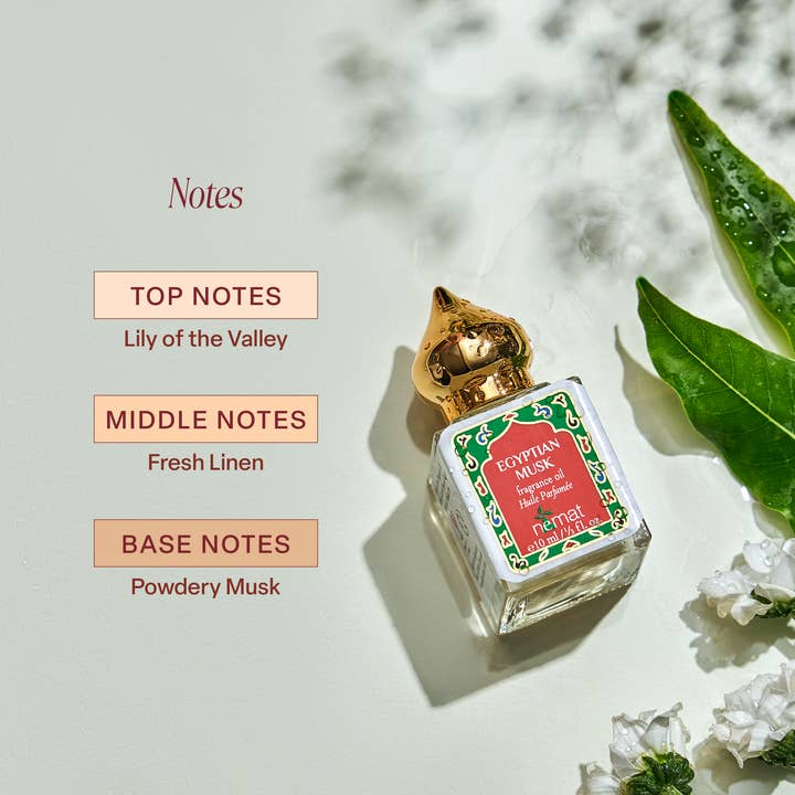 Huile de parfum de musc égyptien pour la vente par Nemat