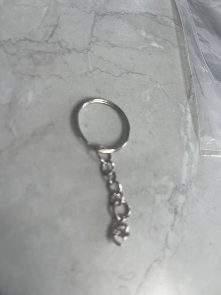 Silver Keyring with Chain – Durable Everyday Key Holder for wholesale by Leafe