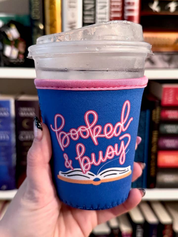 Booked & Busy Iced Coffee Drink Sleeve - Small for wholesale by YGG Threads