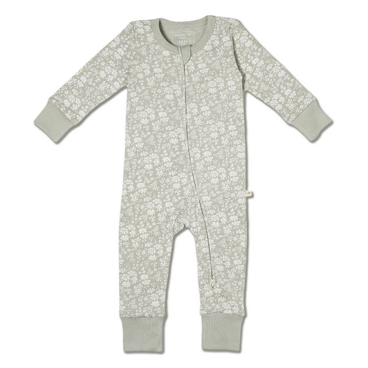 Makemake Organics - Wholesale Jumpsuit - Baby - Organic 2-Way Zip Romper - Wildsage