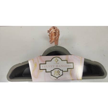 Concepts In Time - Wholesale Clothes hangers - Concepts 30pk Velvet Hangers – Sleek, Sturdy & Non-Slip6