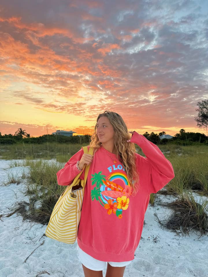 Florida Crewneck for wholesale by The Beach Club