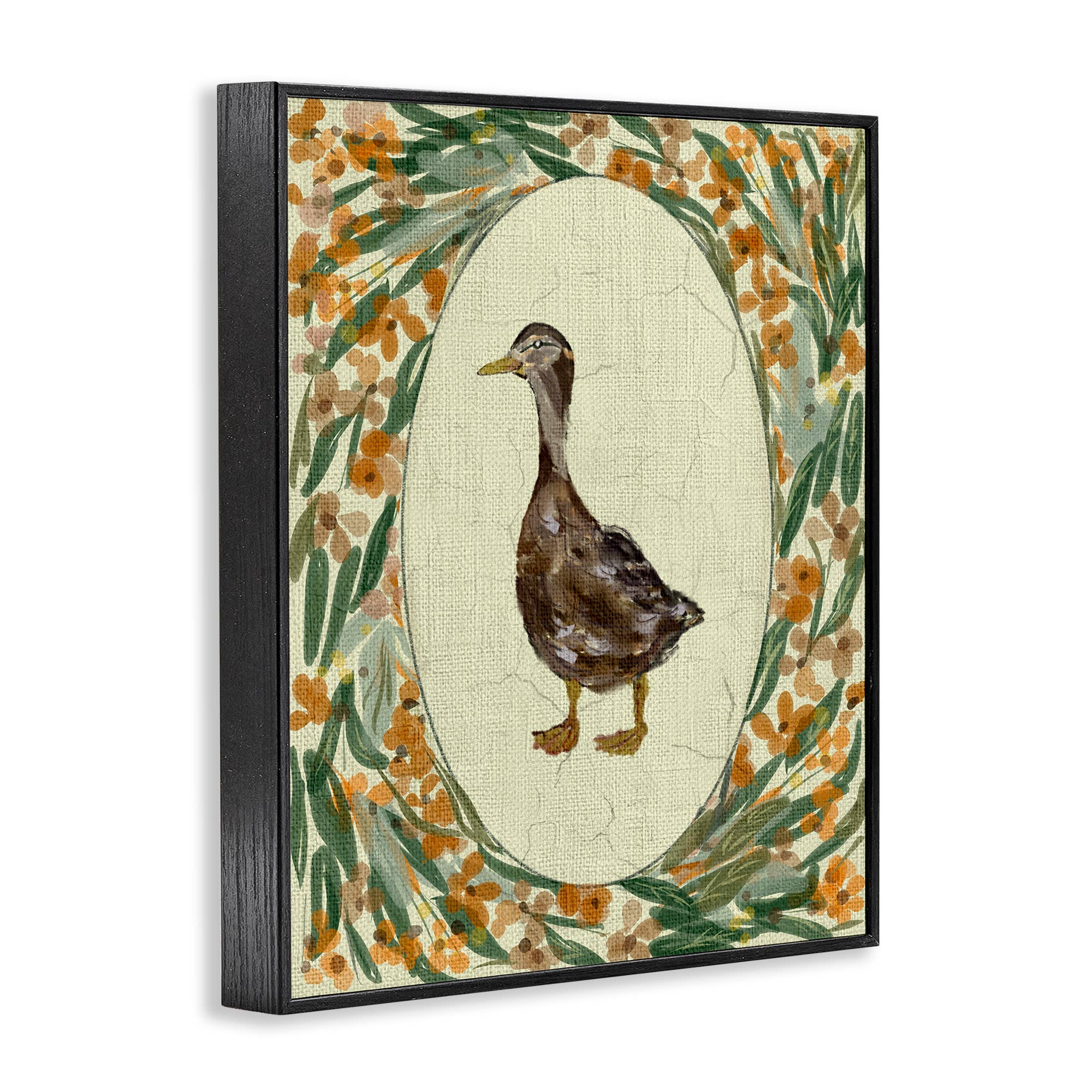 Stupell Industries – wholesale Wall sign – Traditional Floral Duck Portrait - Framed Wall Art13