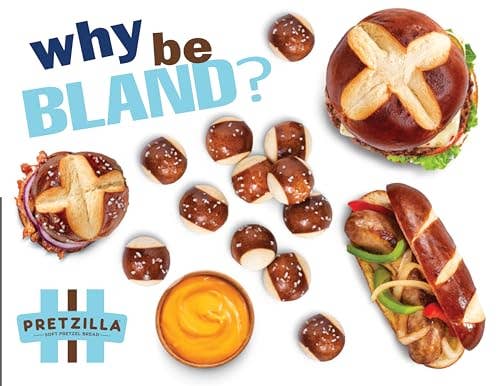 Shop The King - Vente Bretzels - Petits pains à hamburger bretzel moelleux Pretzilla, 363 g, 4 petits pains bretzel (lot de 12 paquets)6