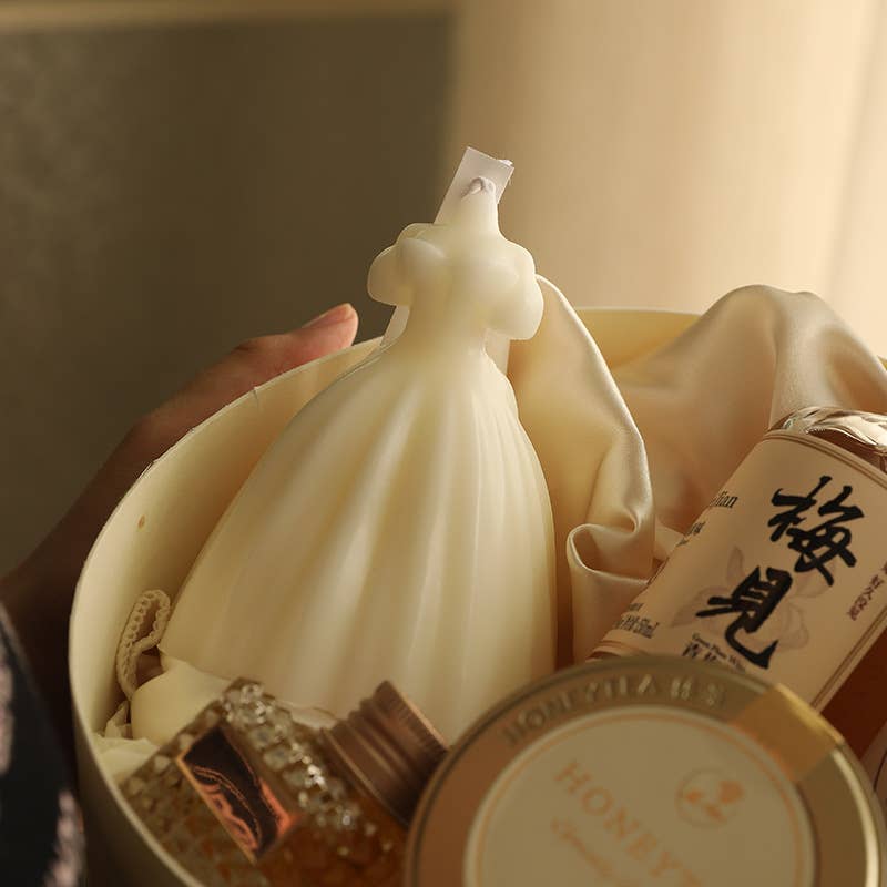 Candles Meta - Vendita all'ingrosso Candele regalo - Candele Profumate Artigianali a Forma di Abito da Sposa3