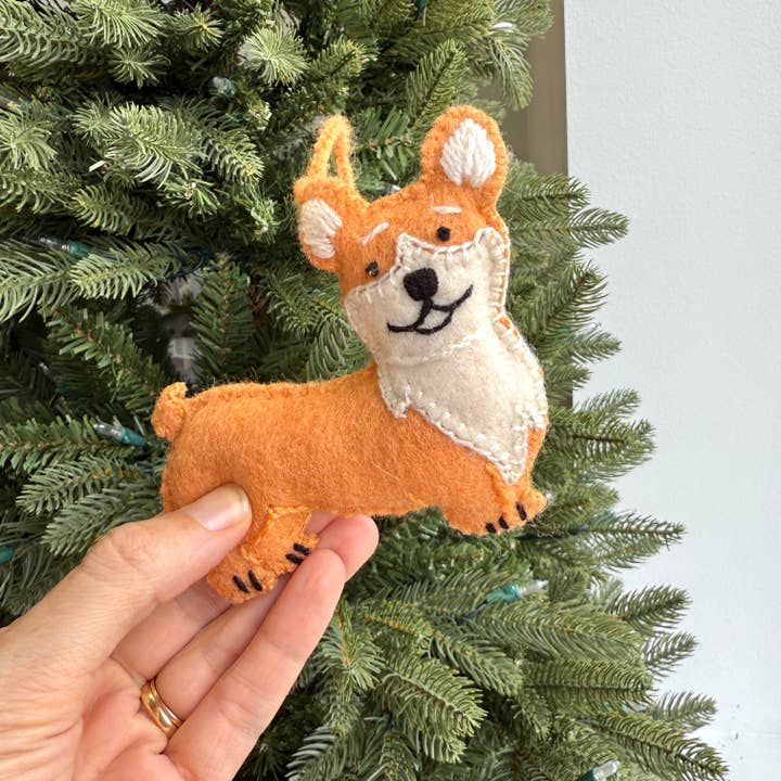 Corgi Dog Embroidered Wool Christmas Ornament  and other Purchase Wholesale corgi. Free Returns & Net 60 Terms on Faire trending on Faire.