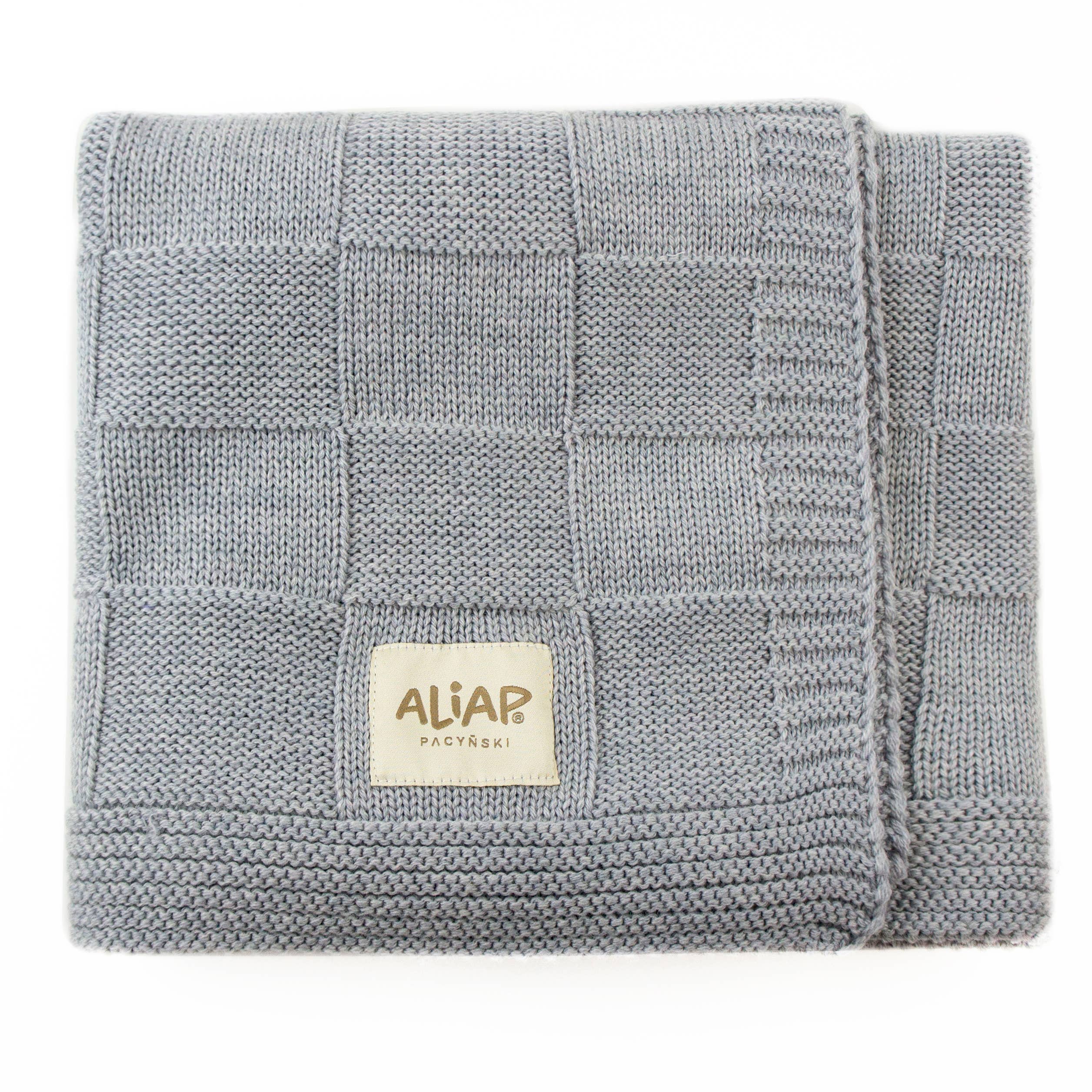 ALIAP - Wholesale Bedding Blanket - Kids & Baby - 100% Merino Wool Blanket Chessboard Knit 5004W5