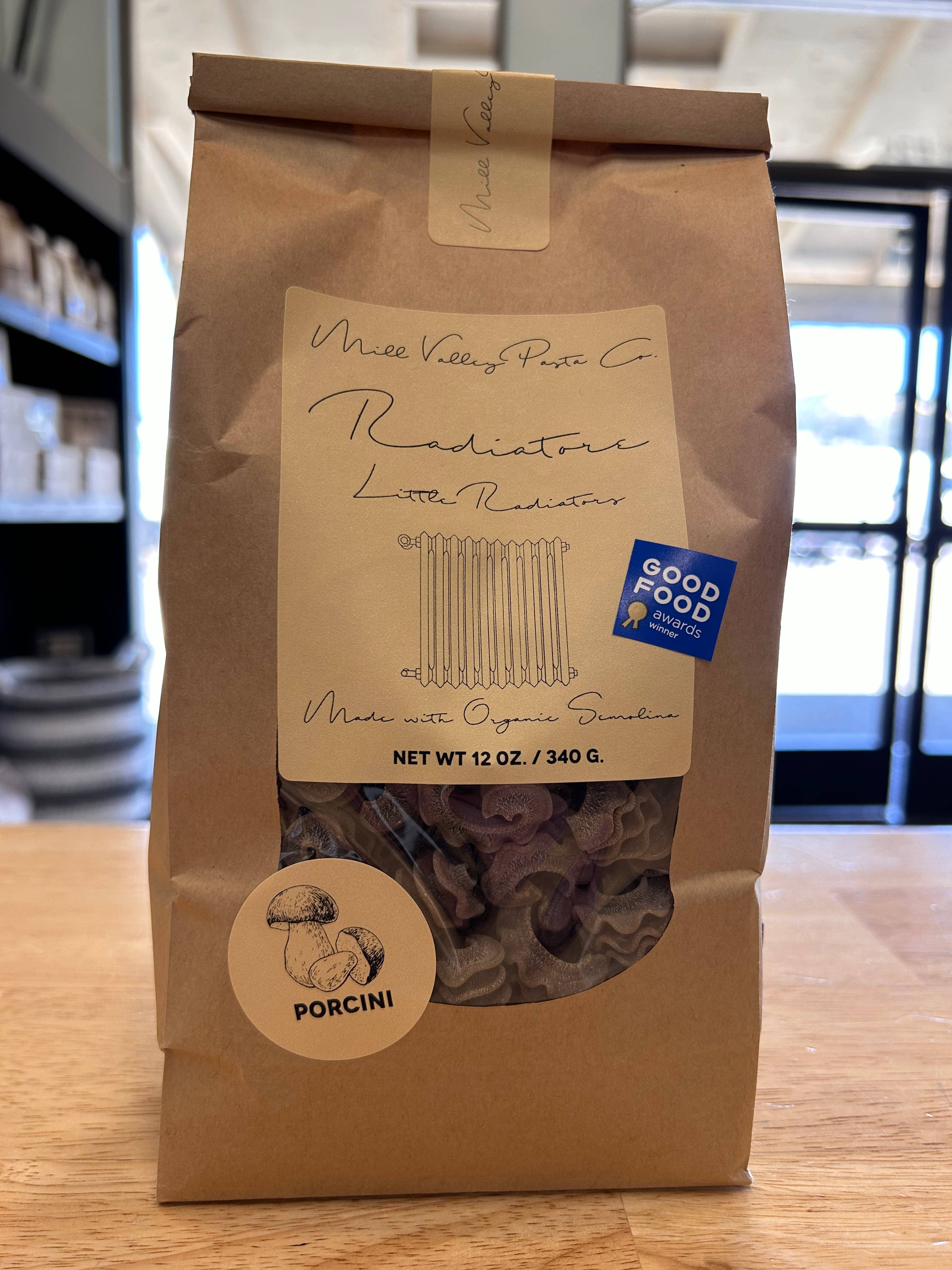 Mill Valley Pasta Co - Venta al por mayor Pasta - Radiador Porcini 1