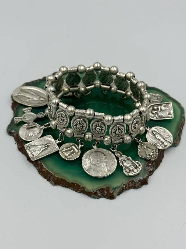 Volare - Wholesale Charm/Dangle Bracelet - Antique Coin Charm Bracelet0