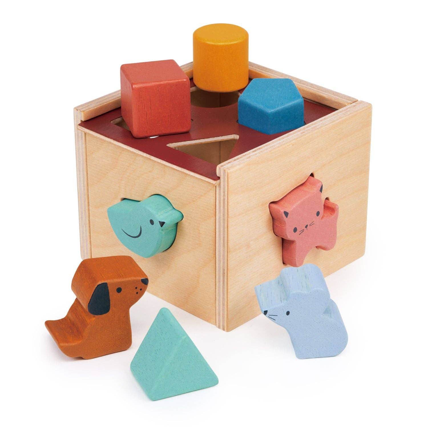 Mentari Toys - Wholesale Wood Toy - Kids - Bambino Shape Sorting Cube0
