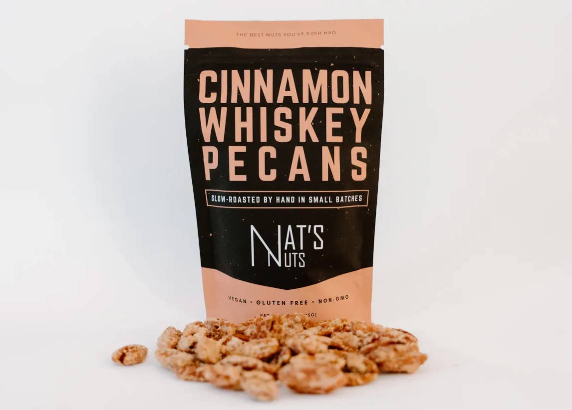 3D Enterprise - Wholesale Nuts - Nat's Nuts - Cinnamon Whiskey Pecans - (12 Ct. / Case)