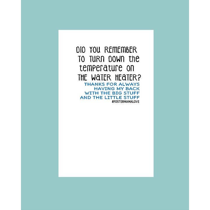 Cartão de Fomento de Aquecedor de Água por atacado de What She Said Creatives