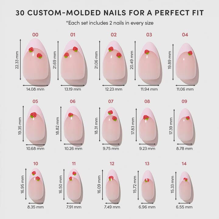 Glamnetic - Wholesale Press-On/Fake Nails - Strawberry Bits3