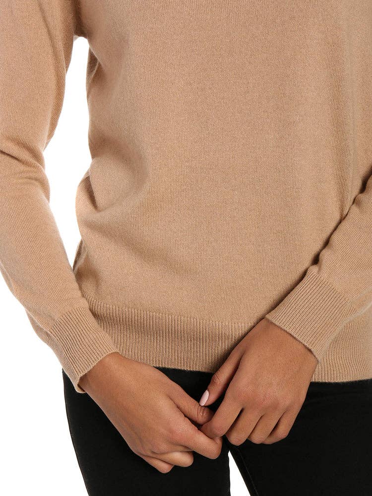 Noble Mount - Wholesale Knit Sweater - Women's - Zainuno Moizni Women's 100% Cashmere Classic Crew Neck Sweater7