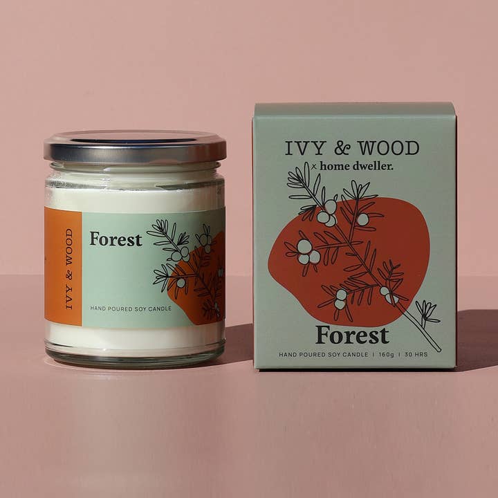 Homebody: Candela di Soia alla Foresta per la vendita all'ingrosso da parte di Ivy & Wood