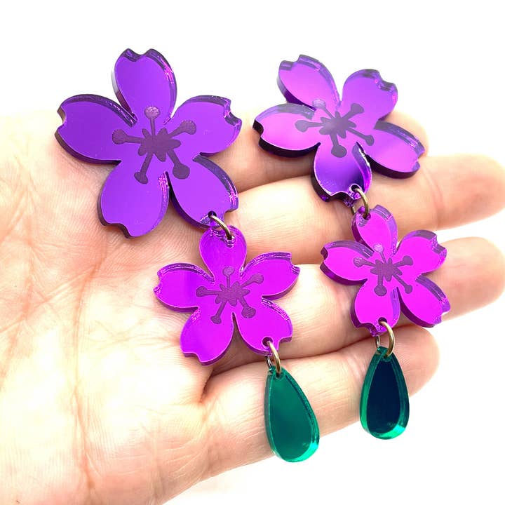 Statement Sakura Chandelier Earrings for wholesale by Prettykiku