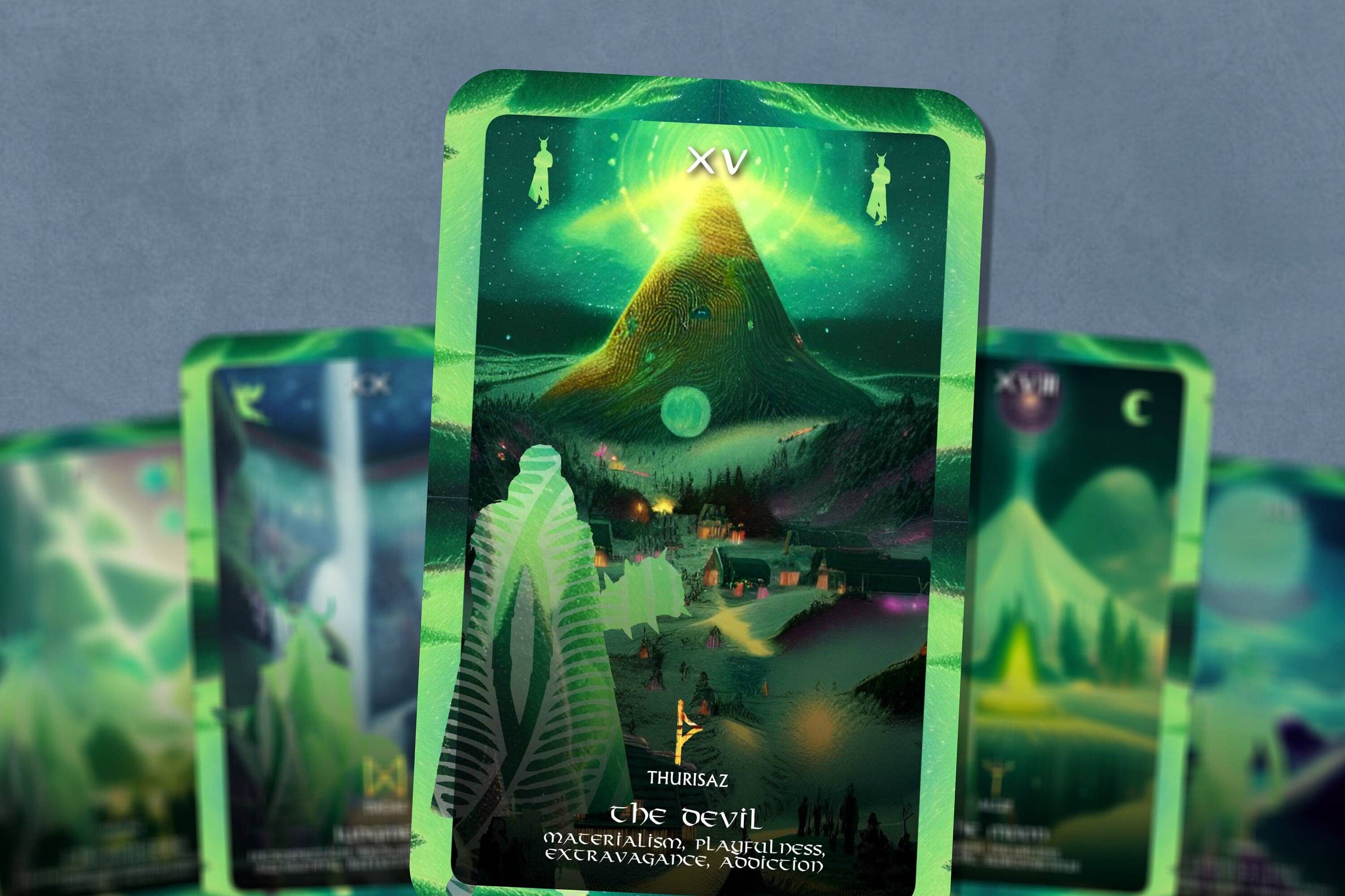 Ibiza Tarot USA – wholesale Tarot cards – Valhalla - Major arcana and Runes Correspondence - Nordic Ca4