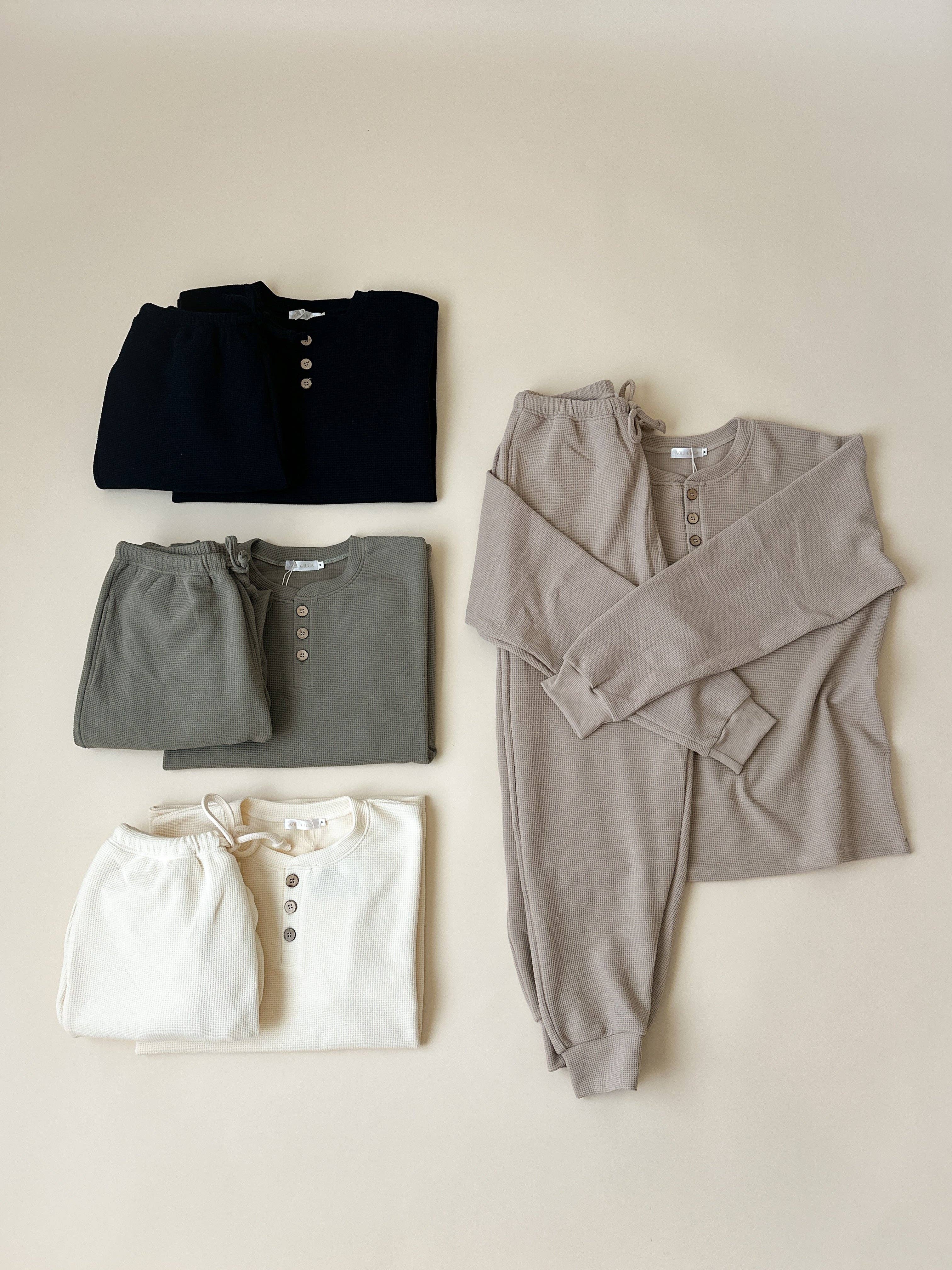 Aziel & Luca - Venta al por mayor Conjunto de ropa cómoda - Mujer - Set de gofres para adultos4