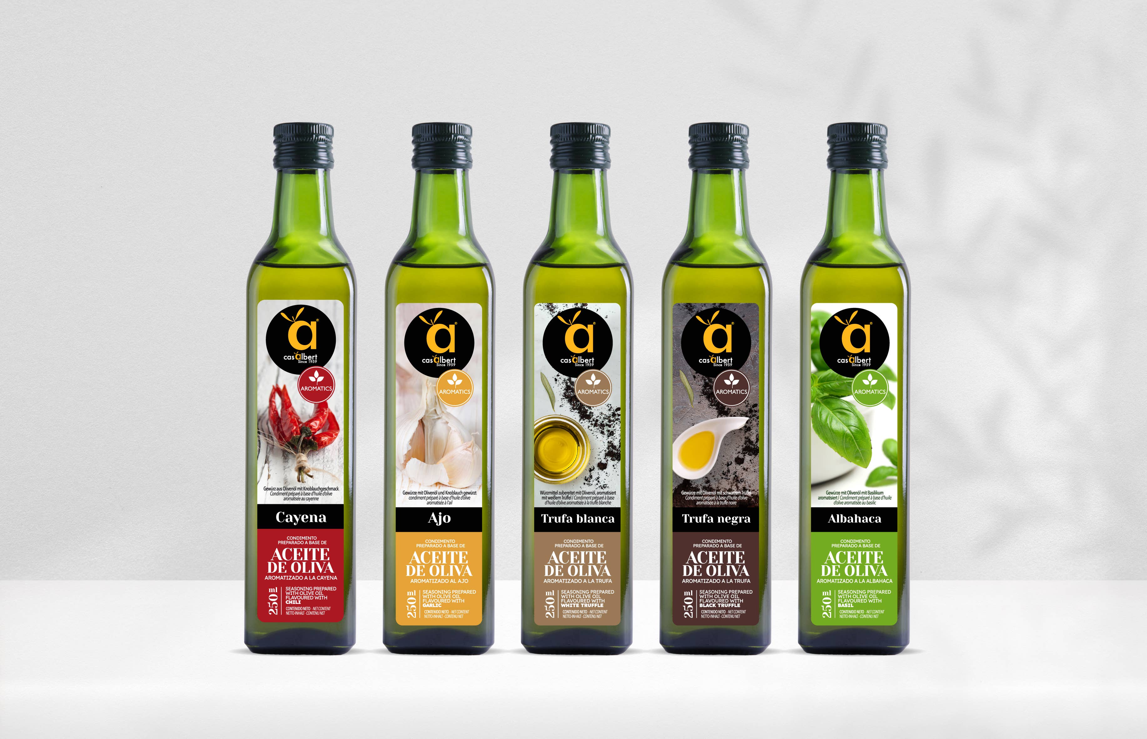 Aceites Albert - Wholesale Hot Sauce - Cayenne-flavored olive oil 250Ml1