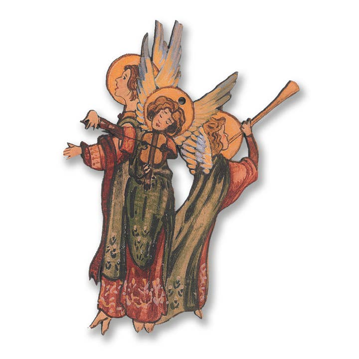 3 anges musicaux - Découpez pour la vente par Lynn Garlick Retablos