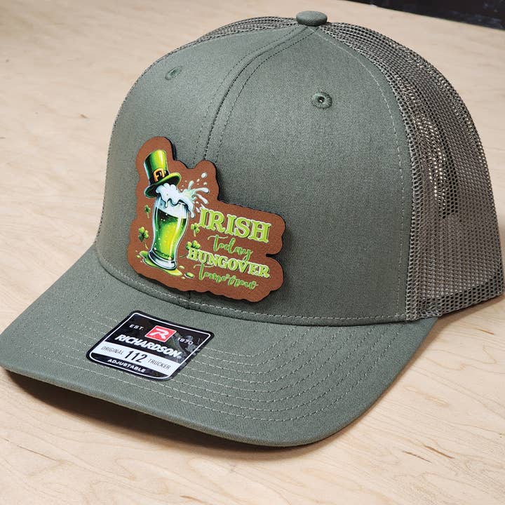 Knot Creatives – wholesale Baseball cap – Unisex – Fun Irish Green Beer Mug Baseball Cap, Adjustable Richardson3