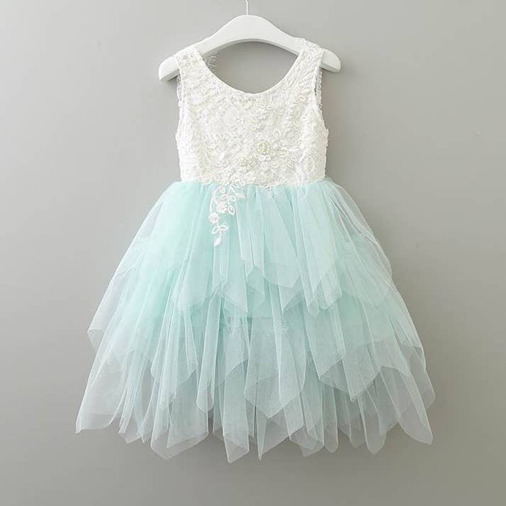 O Vestido Alanna - Menta por atacado de Nicolette's Couture