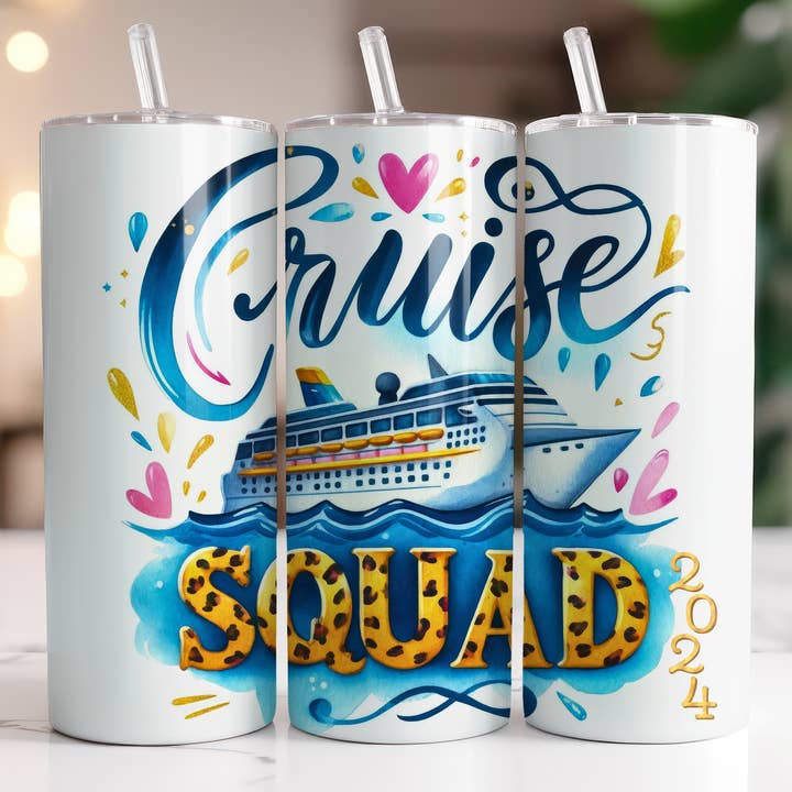 Tavel / Vacation "Cruise Squad" Tumbler for wholesale by FloBama Girls Wholesale