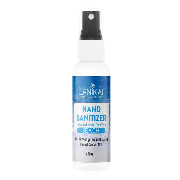 Lanikai Bath and Body - Wholesale Hand Sanitizer - Natural Hand Sanitizer Mist - 2 oz Travel Size