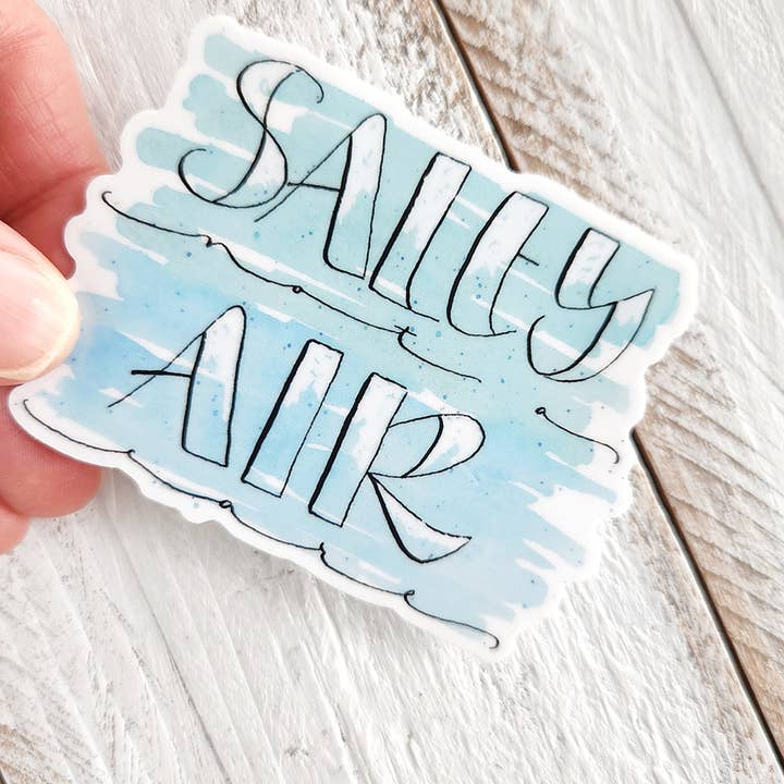 The Painted Pen - Wholesale Sticker - Salty Air Not a Care Sticker